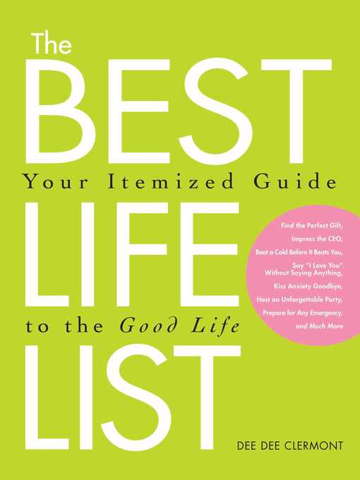 Title details for The Best Life List by Dee Dee Clermont - Wait list